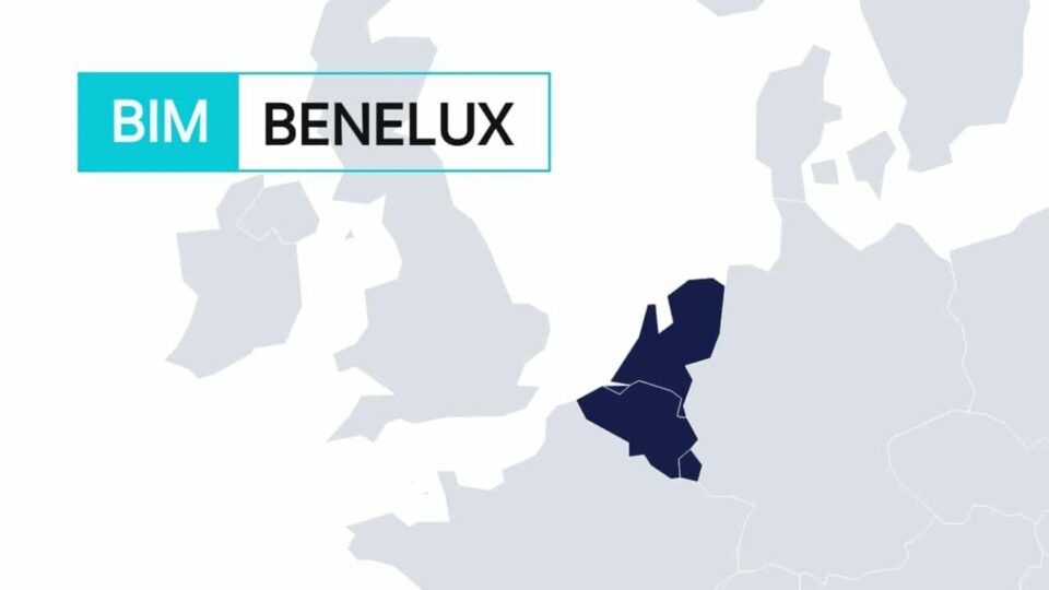 BENELUX region shown on a map